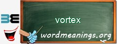 WordMeaning blackboard for vortex